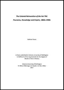 The colonial reinvention of the Hei Tiki: Pounamu, knowledge, and empire, 1860s–1940s